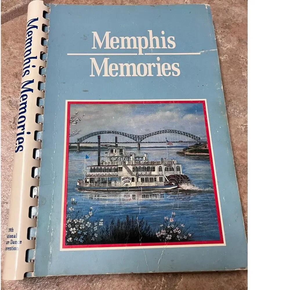 Memphis Memories 1989 Cookbook National Square Dance Convention‎ 80s VTG Vintage